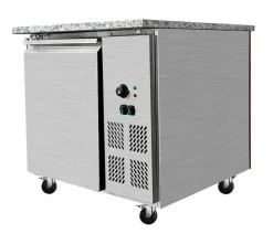 Skyrainbow Bain-Marie Theke für 2x GN1/1 mit Glasaufsatz, Breite 880mm