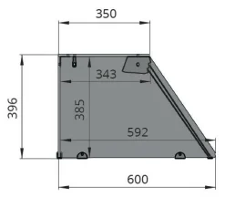 Skyrainbow Bain-Marie Theke 3x GN1/1 mit Glasaufsatz, Breite 1230mm