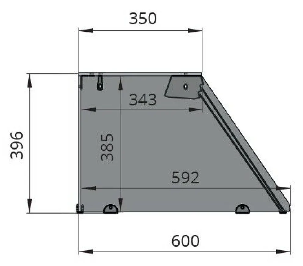 Skyrainbow Bain-Marie Theke 3x GN1/1 mit Glasaufsatz, Breite 1230mm