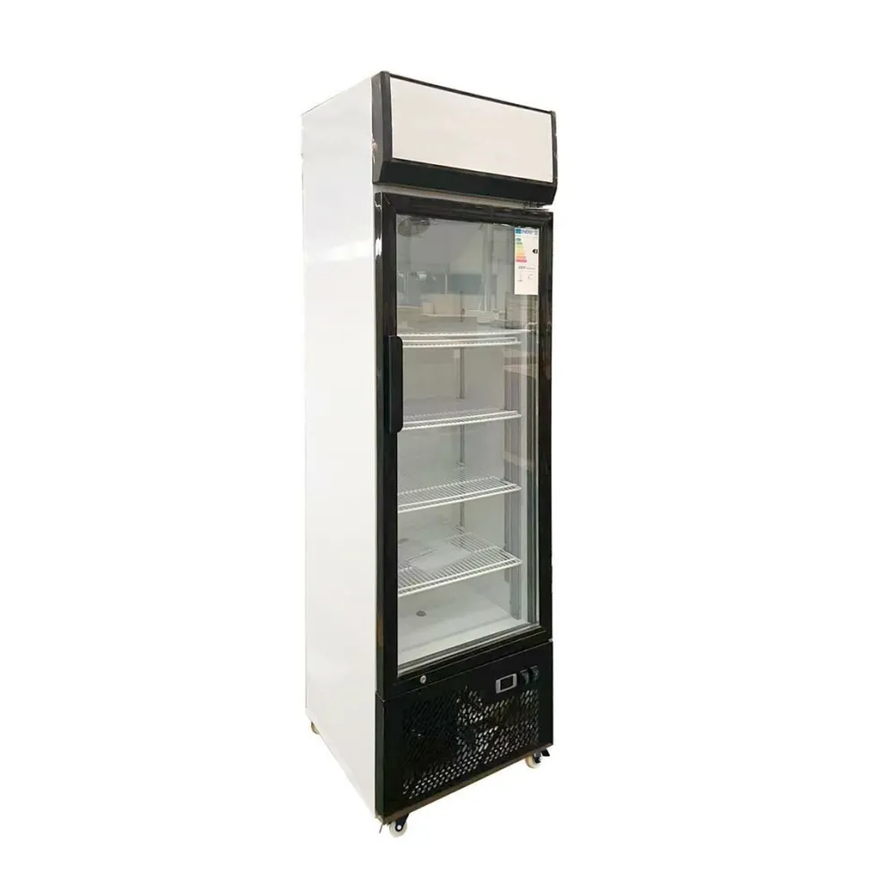 Skyrainbow Getränkekühlschrank 305 Liter mit Display, Glastür