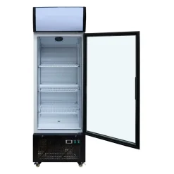 Skyrainbow Getränkekühlschrank 305 Liter mit Display, Glastür