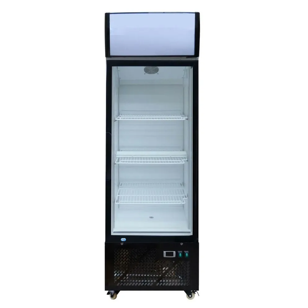 Skyrainbow Getränkekühlschrank 305 Liter mit Display, Glastür