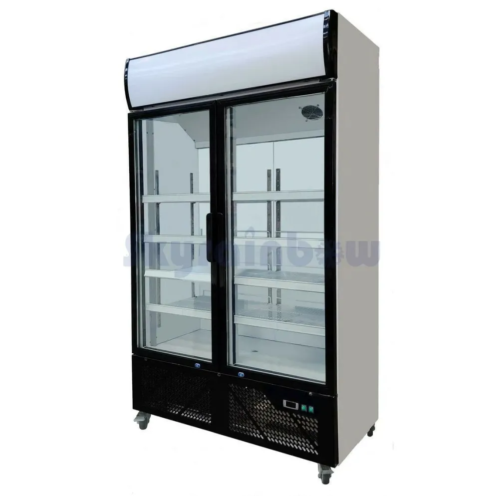 Skyrainbow Getränkekühlschrank 810 Liter mit Display, Glastür