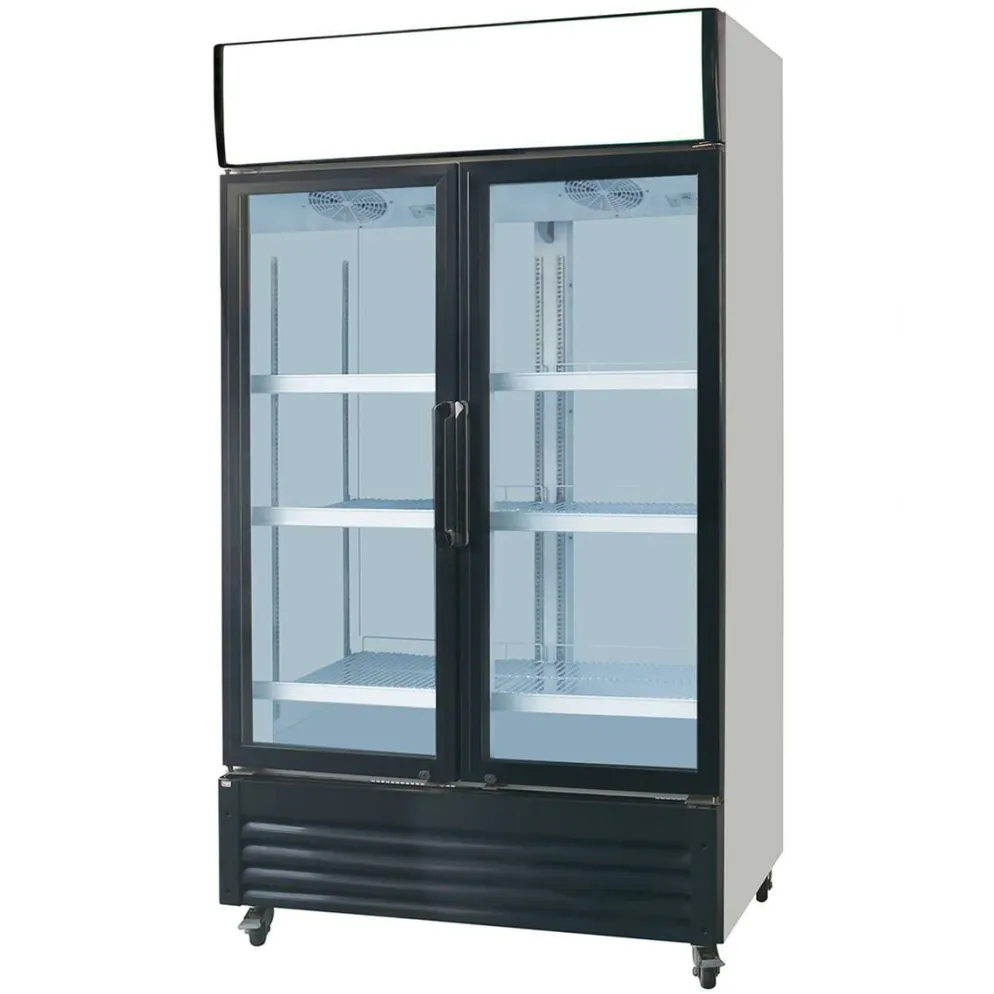 Skyrainbow Getränkekühlschrank 810 Liter mit Display, Glastür