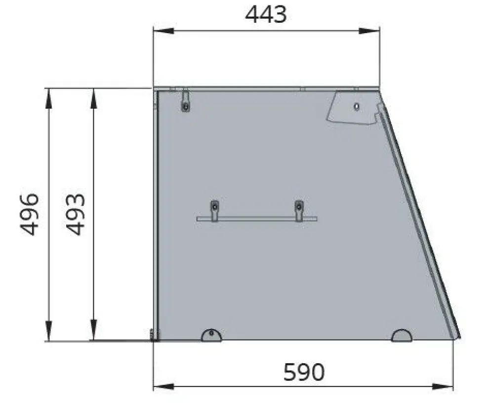 Skyrainbow Kühltheke für 4x GN1/1 mit Glasaufsatz, Glasablage, Breite 1530mm