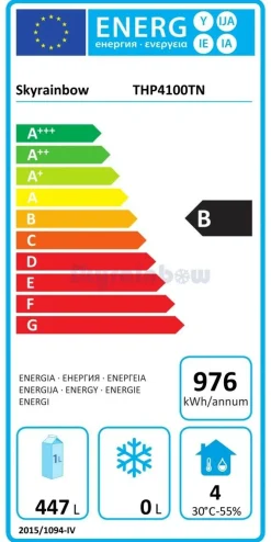 Skyrainbow Umluft-Kühltisch 8 Schubladen ohne Aufkantung, Breite 2230x700 mm