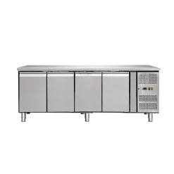 Skyrainbow Umluft-Kühltisch 4 Türen ohne Aufkantung, Breite 2230x700 mm