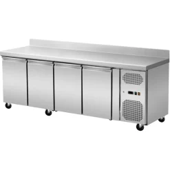 Skyrainbow Umluft-Kühltisch 4 Türen mit Aufkantung, Breite 2230x700 mm