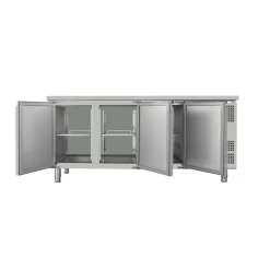 Skyrainbow Umluft-Kühltisch 3 Türen ohne Aufkantung, Breite 1795x700 mm