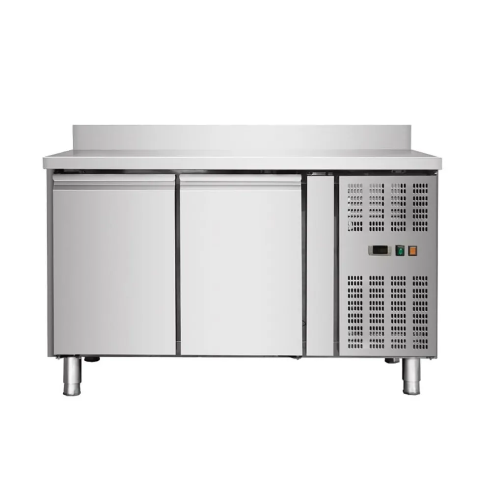 Skyrainbow Umluft-Kühltisch 2 Türen mit Aufkantung, Breite 1360x700 mm
