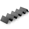 Snackpresenter mit 4 Ablagen, 35 x 10 x 5 cm, schwarz, Edelstahl