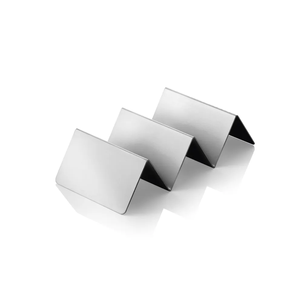 Snackpresenter mit 2 Ablagen, 21 x 10 x 5 cm, Edelstahl