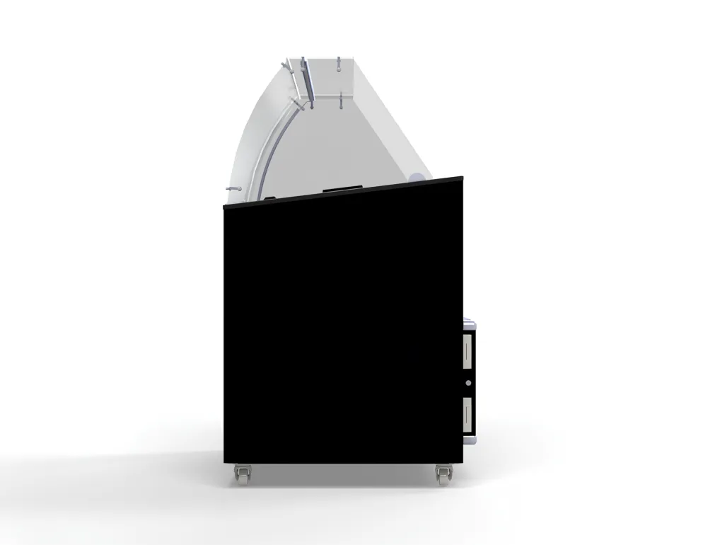 Speise-Eisvitrine Java schwarz 8x 5 L Behälter