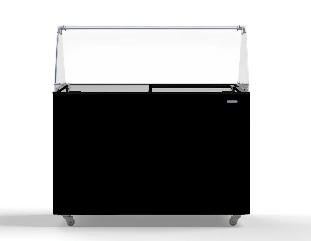 Speise-Eisvitrine Java schwarz 8x 5 L Behälter