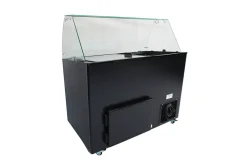 Speise-Eisvitrine Java schwarz 8x 5 L Behälter