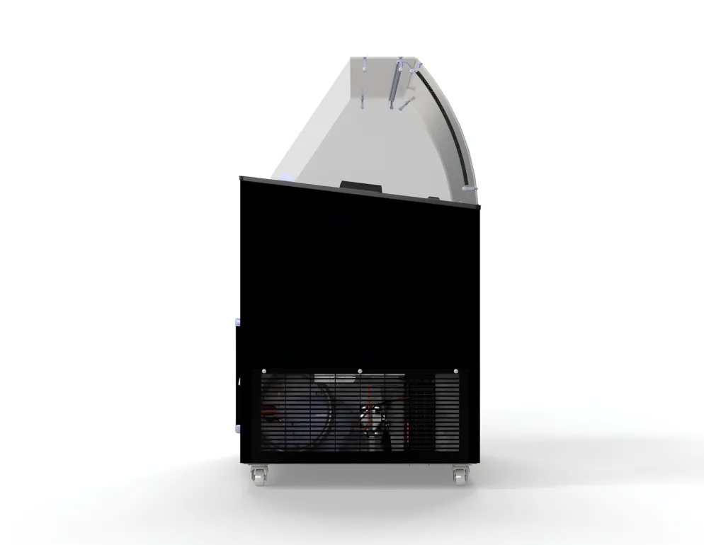 Speise-Eisvitrine Java schwarz 8x 5 L Behälter