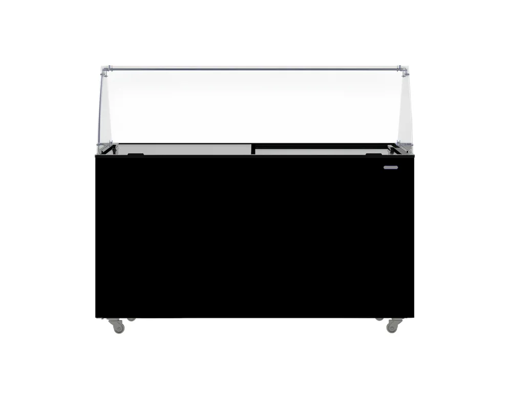 Speise-Eisvitrine Tenerife schwarz 10x 5 L Behälter