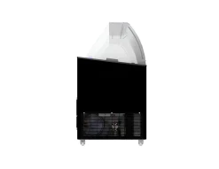 Speise-Eisvitrine Tenerife schwarz 10x 5 L Behälter