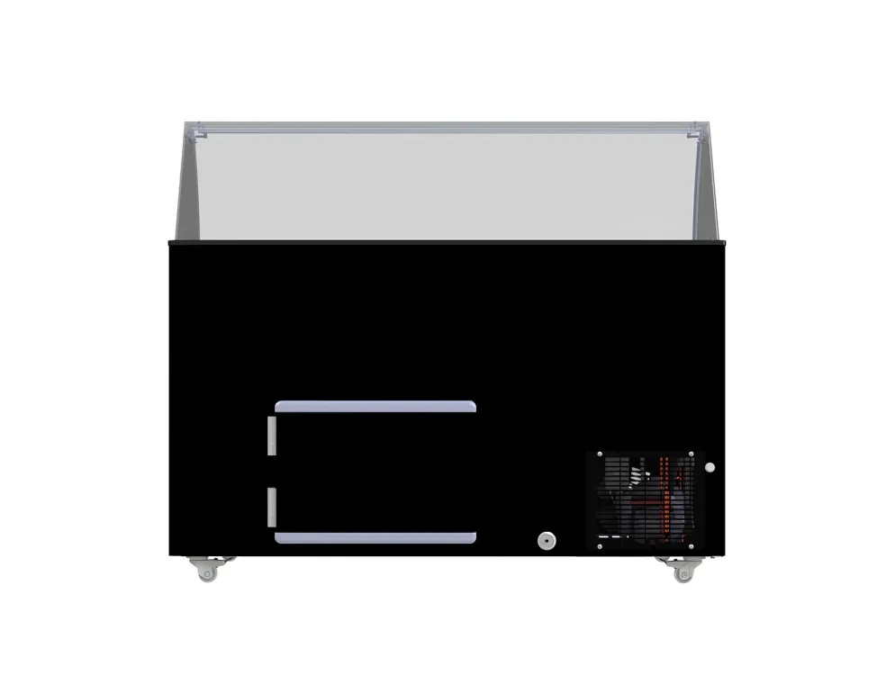 Speise-Eisvitrine Tenerife schwarz 10x 5 L Behälter
