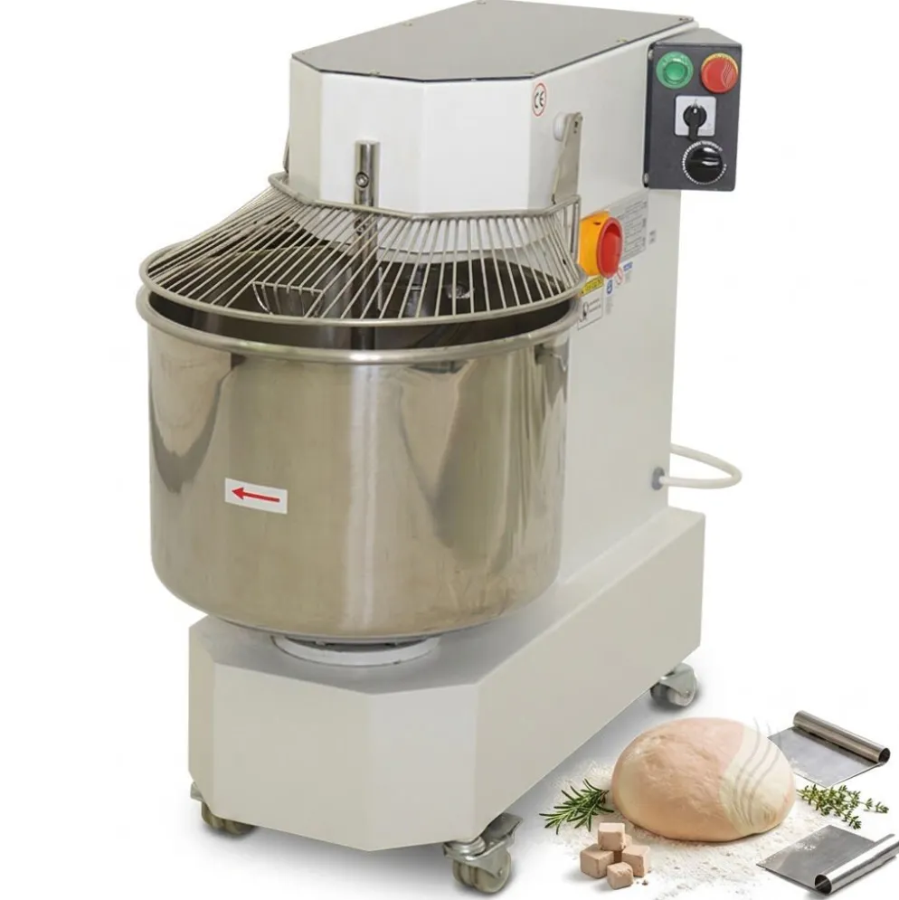 Spiralteigkneter 22 kg/35 Liter, 2 Geschwindigkeiten, Timer