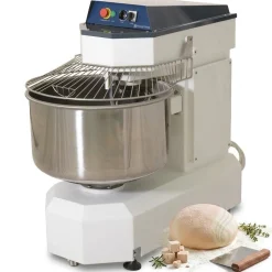 Spiralteigkneter 45 kg/75 Liter, 2 Geschwindigkeiten, mit Timer