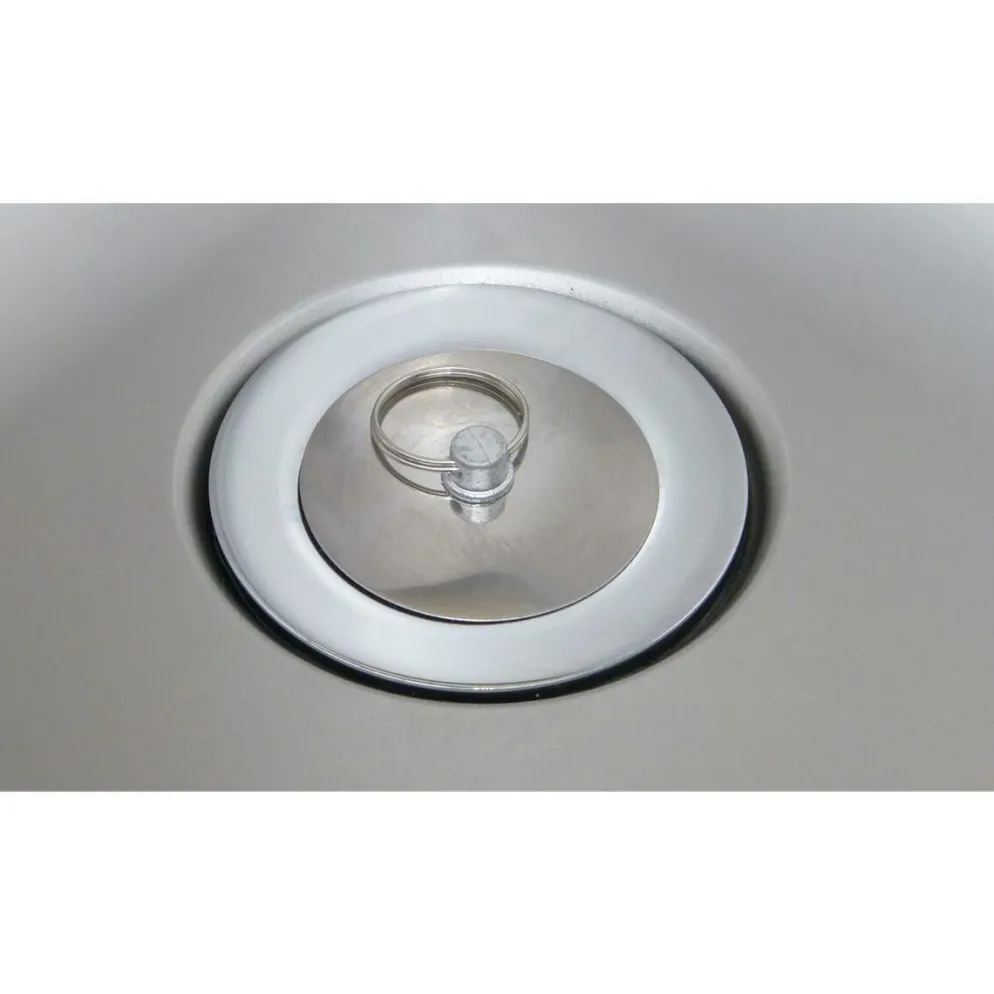 Spülcenter Edelstahl, 2 Becken links, Breite 1600x700 mm