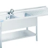 Spülcenter mit 2 Becken Links, 1500x600x850mm