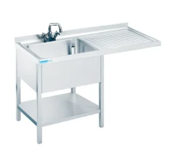 Spülcenter mit 1 Becken Links, 1200x600x850mm