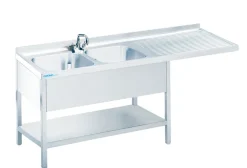Spülcenter mit 2 Becken Links, 1600x700x850mm