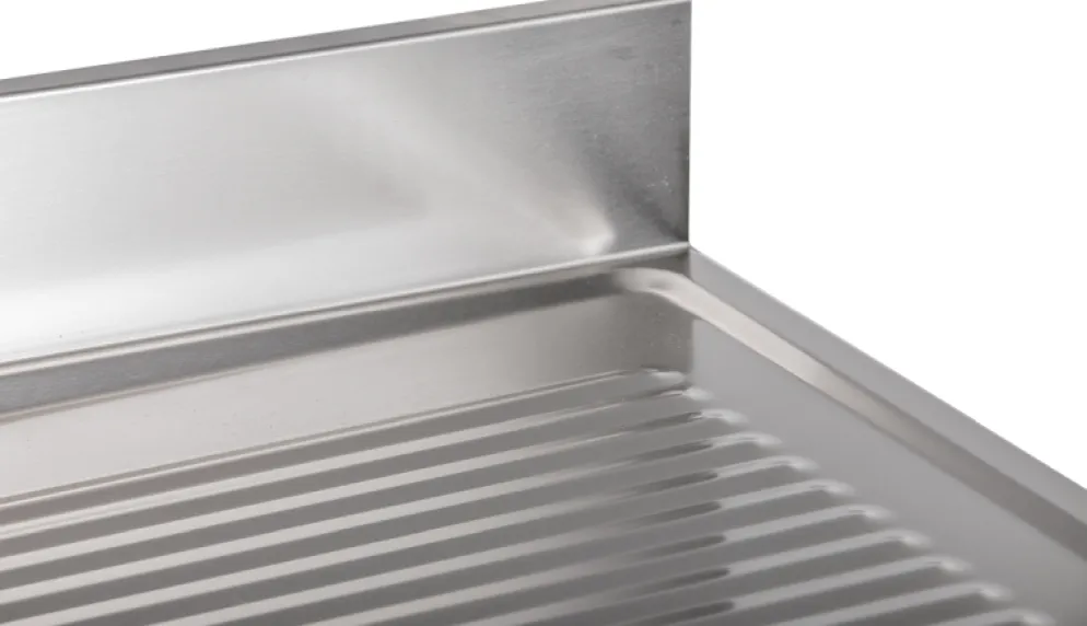 Spülschrank mit Schiebetüren B 140cm - Becken links