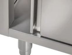 Spülschrank mit Schiebetüren B 140cm - Becken rechts