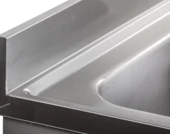 Spülschrank mit Schiebetüren B 140cm - Becken rechts