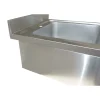 Spültisch 1 Becken mittig, mit Aufkantung, Breite 700 mm