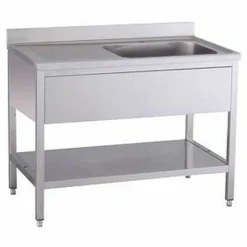 Spültisch 1 Becken rechts mit Aufkantung B 140cm