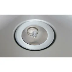 Spültisch, Breite 1400 mm, 2 Becken mittig, mit Aufkantung
