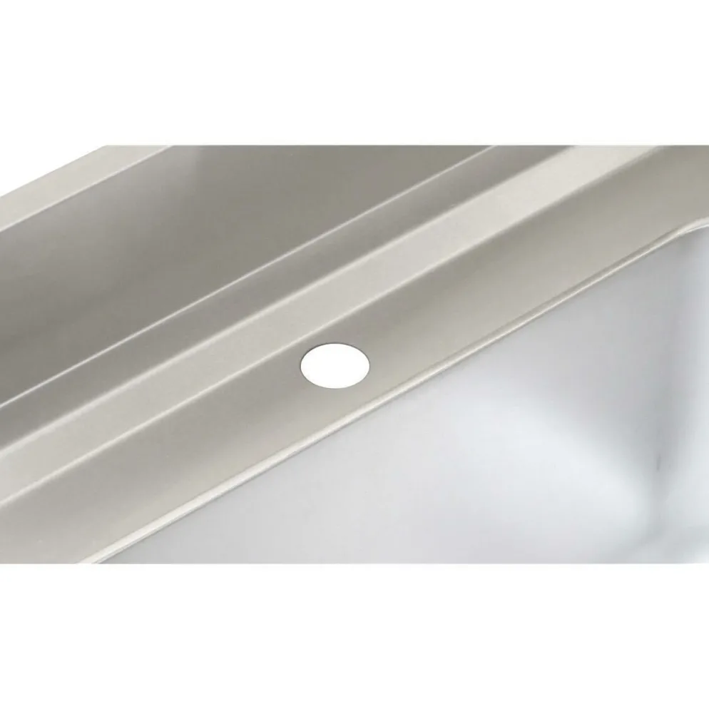 Spültisch, Breite 1200 mm, 1 Becken mittig, mit Aufkantung
