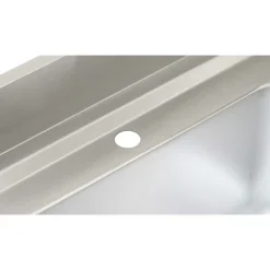 Spültisch, Breite 600 mm, 1 Becken mittig, mit Aufkantung