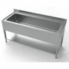 Spültisch Edelstahl 1800 mm mit 1 grossen Becken, 700 mm tief