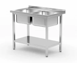 Spültisch mit 2 Becken 1000x600x850 mm Budget Line