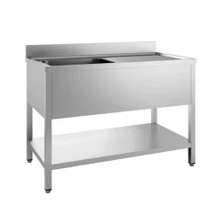 Spültisch 1200 mm, 1 Becken links, 700 mm tief