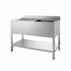 Spültisch 1200 mm, 1 Becken rechts, 600 mm tief