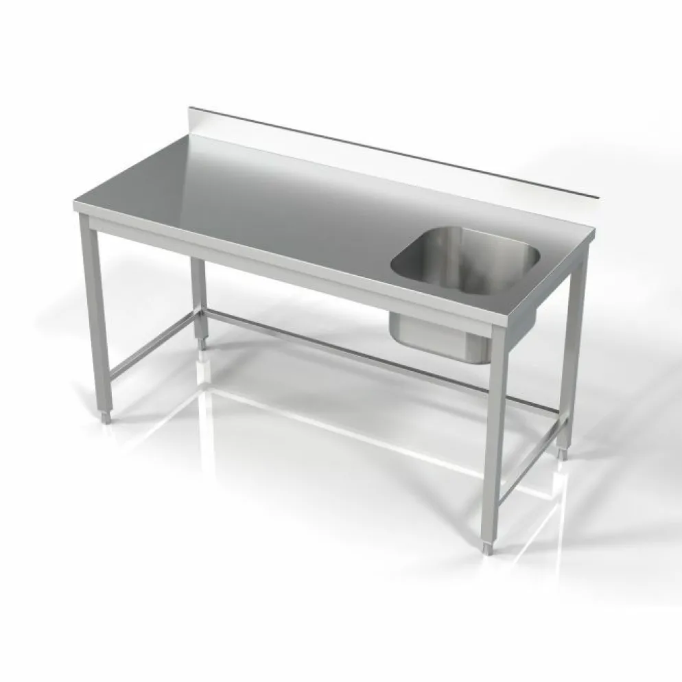 Spültisch 700 Serie, 1 Becken rechts, 1600x700x850 mm, Edelstahl