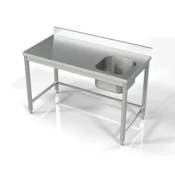 Spültisch 700 Serie, 1 Becken rechts, 1400x700x850 mm, Edelstahl