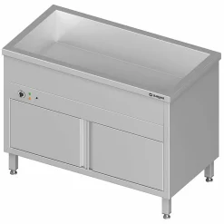 STALGAST Bain-Marie Standgerät, geschlossener Unterbau, 1 Becken für 2x GN1/1