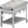 STALGAST Bain-Marie Wagen, mit 4 Becken für 4x GN1/1 ,1530x600x850 mm