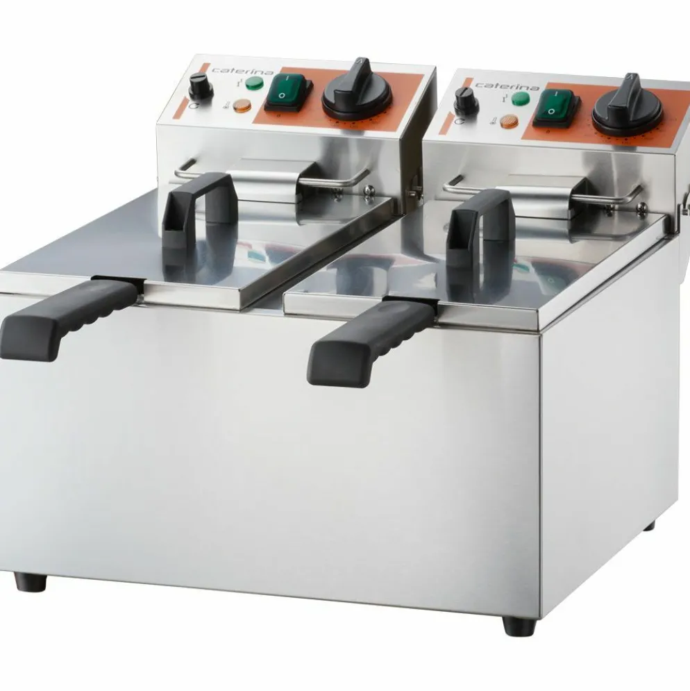 STALGAST Caterina Doppel-Fritteuse 2x 5L, 585x430x265 mm, 2x 3kW, 230 V