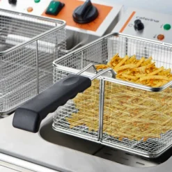 STALGAST Caterina Doppel-Fritteuse 2x 8L, Ablasshahn, 610x510x390 mm, 2x 3kW, 230V