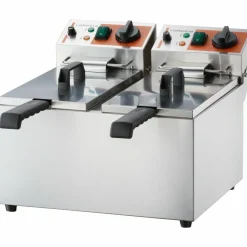 STALGAST Caterina Doppel-Fritteuse, 2x 5 L, 415x430x315 mm, 2x 2 kW 230 V