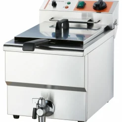 STALGAST Caterina Fritteuse 8 Liter, Ablasshahn 300x510x390 mm, 3 kW, 230V