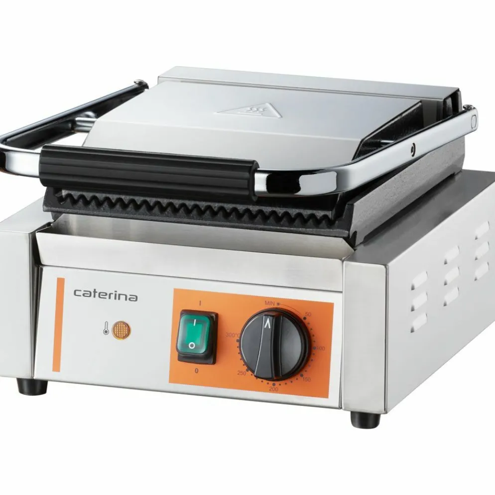 STALGAST Caterina Kontaktgrill gerillt, 310x360x200 mm, 1.8 kW